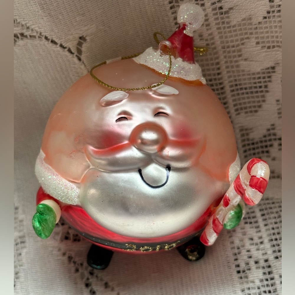 Michael’s Santa glass ornament 2010